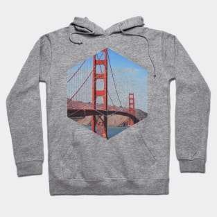 Golden Gate Bridge Geometric Photography Hoodie